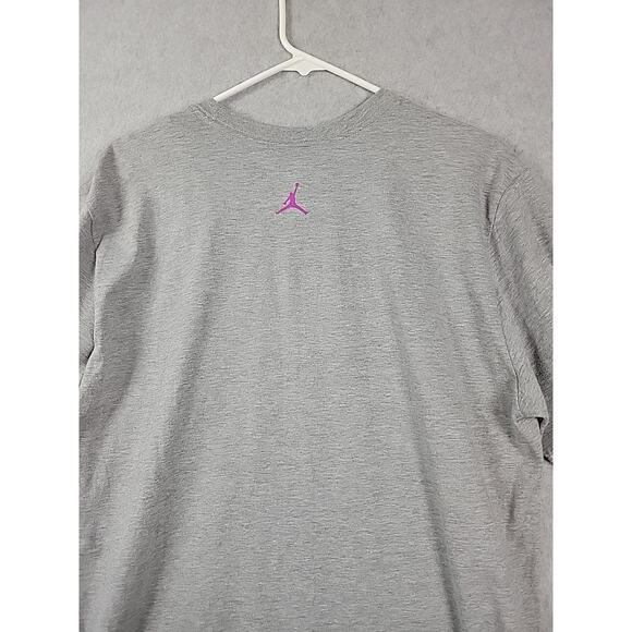 NWT Jordan Jump Man Gray Purple Blue Big Logo SS T Shirt Men's Large - Picture 7 of 12
